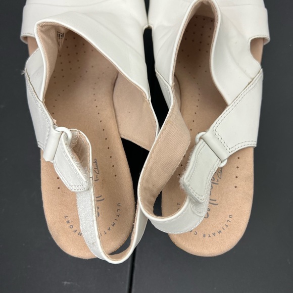 NIB Clarks Annadel Ivory Wedge Slingback Size 11 - Picture 5 of 10